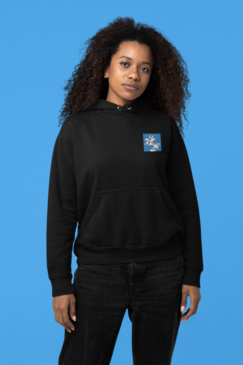 Women's Printed Hoodie Black