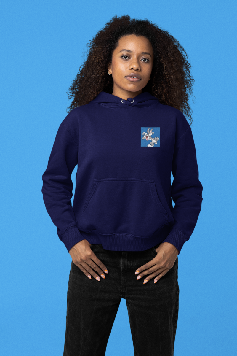 Women's Printed Hoodie Blue