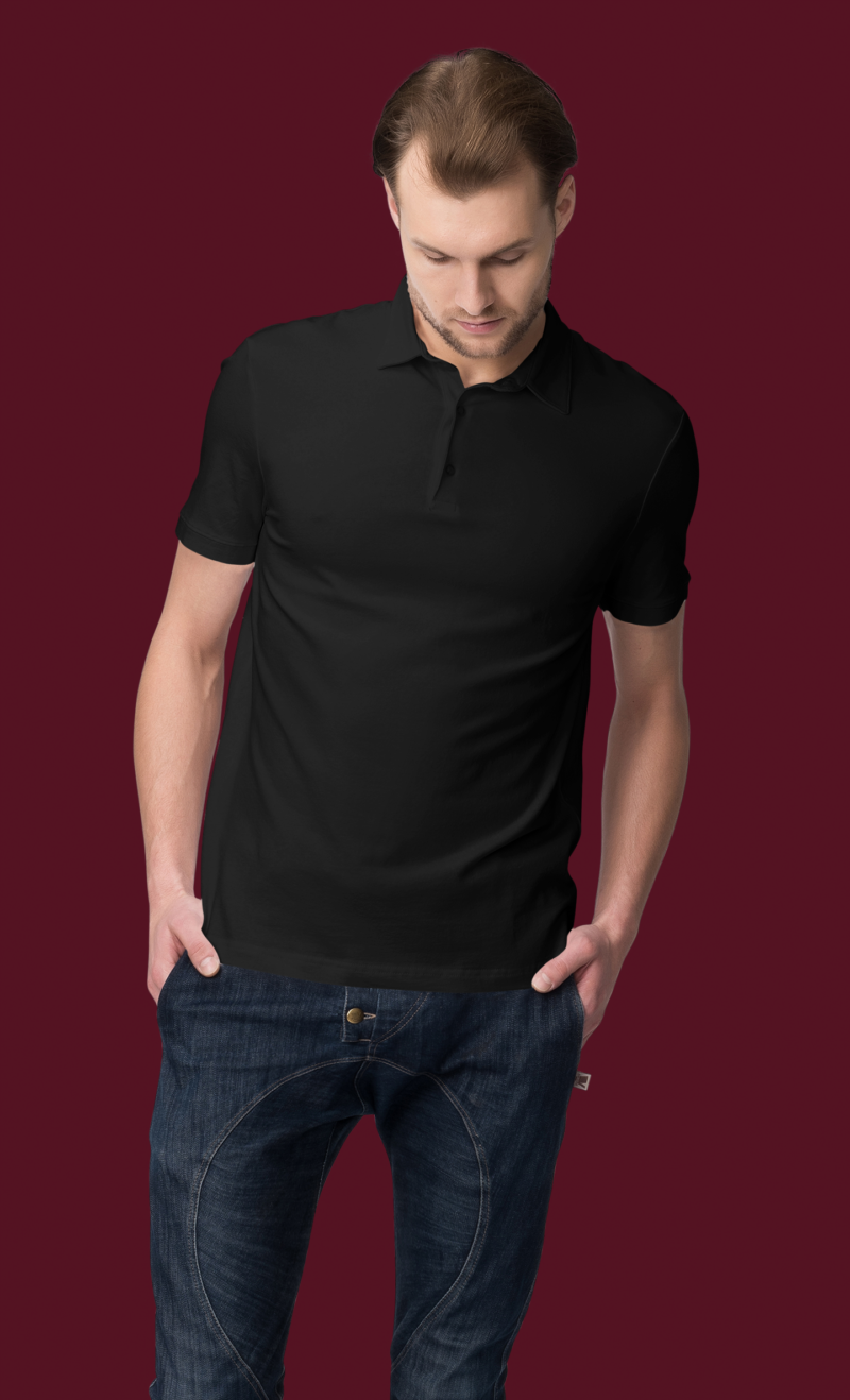 On Trend Men's Polo Shirt (Black)